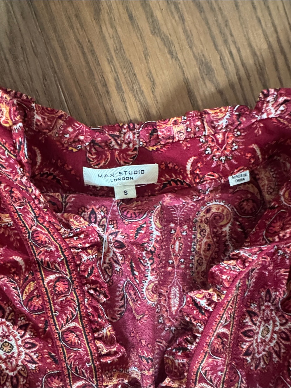 Women’s ' Red Floral Maxi Dress - max studios - Picture 2 of 4